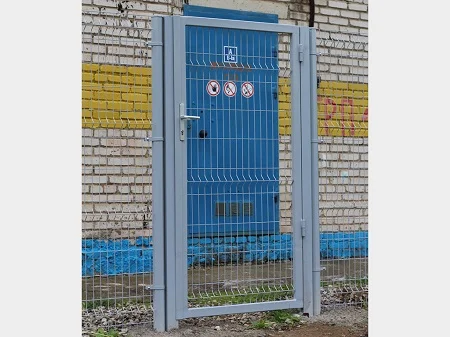 3д калитка серого цвета