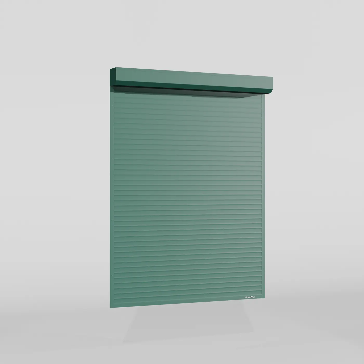 Рольставни DoorHan 2100х1600 цвета RAL 6005 (зелёный) взломостойкие без автоматики